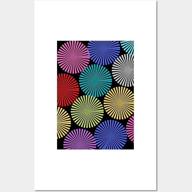 colourful circular design Wall Art by LUCIFERIN20